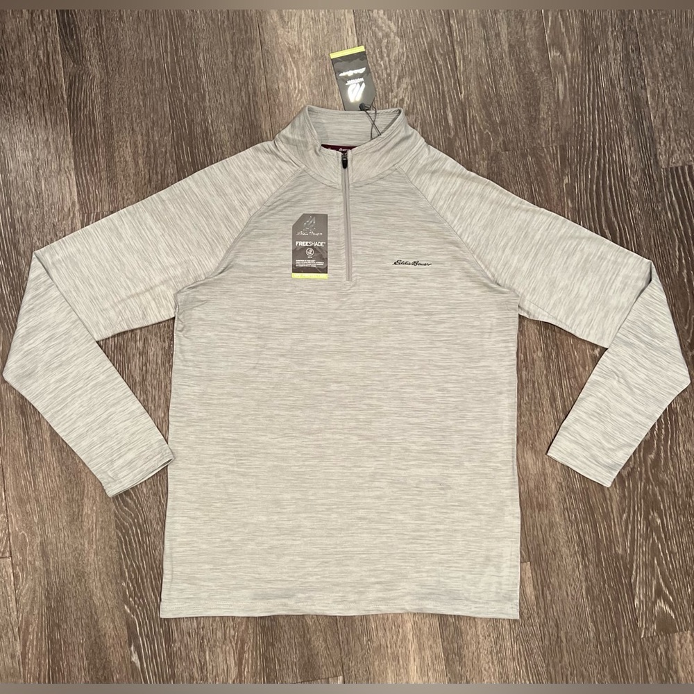 Gray Eddie Bauer Quarter-Zip - Men’s Medium